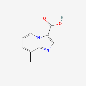 molecular formula C10H10N2O2 B1301096 2,8-二甲基咪唑并[1,2-a]吡啶-3-羧酸 CAS No. 874605-59-1