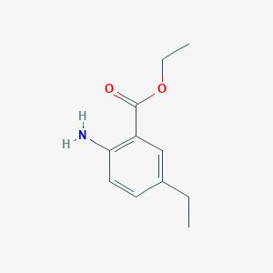 molecular formula C11H15NO2 B13011014 Ethyl 2-amino-5-ethylbenzoate CAS No. 832732-67-9