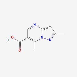 molecular formula C9H9N3O2 B1301102 2,7-二甲基吡唑并[1,5-a]嘧啶-6-羧酸 CAS No. 175201-51-1