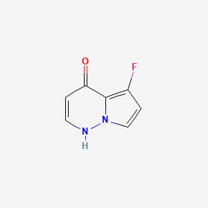 molecular formula C7H5FN2O B13011042 5-Fluoropyrrolo[1,2-b]pyridazin-4(1H)-one 