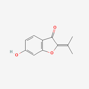 B1301124 6-Hydroxy-2-(1-methylethylidene)-1-benzofuran-3(2H)-one CAS No. 88281-13-4
