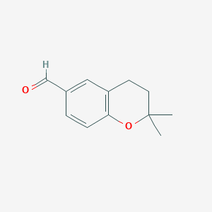 molecular formula C12H14O2 B1301129 2,2-Dimethylchromane-6-carbaldehyde CAS No. 61370-75-0