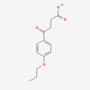 molecular formula C13H16O4 B1301131 4-Oxo-4-(4-propoxyphenyl)butanoic acid CAS No. 39496-82-7