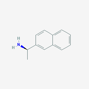 molecular formula C12H13N B1301132 (R)-(+)-1-(2-Naphthyl)ethylamine CAS No. 3906-16-9