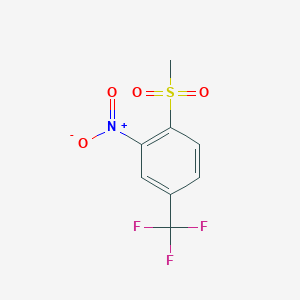 molecular formula C8H6F3NO4S B1301134 4-Methylsulfonyl-3-nitrobenzotrifluoride CAS No. 364-48-7