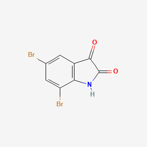 molecular formula C8H3Br2NO2 B1301140 5,7-dibromo-1H-indole-2,3-dione CAS No. 6374-91-0