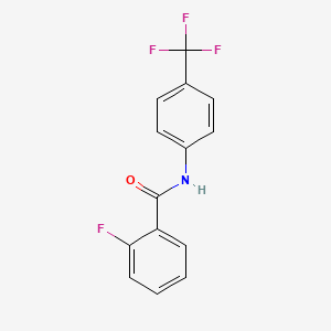 molecular formula C14H9F4NO B1301143 N-[4-(Trifluoromethyl)phenyl]-2-fluorobenzamide CAS No. 2053-96-5