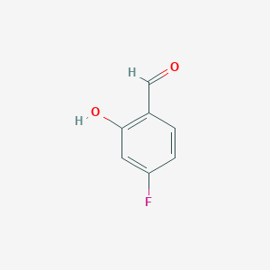 molecular formula C7H5FO2 B130115 4-氟-2-羟基苯甲醛 CAS No. 348-28-7