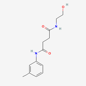 molecular formula C13H18N2O3 B1301161 N-(2-hydroxyethyl)-N'-(3-methylphenyl)butanediamide CAS No. 171088-68-9