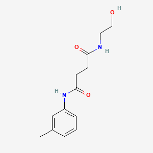 Butanediamide, N'-(2-hydroxyethyl)-N'-(3-methylphenyl)-