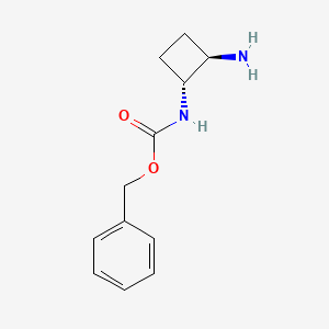 molecular formula C12H16N2O2 B13011617 Benzyl((1R,2R)-2-aminocyclobutyl)carbamate 