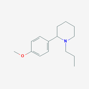 molecular formula C15H23NO B13011779 2-(4-Methoxyphenyl)-1-propylpiperidine 
