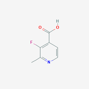 molecular formula C7H6FNO2 B13011837 3-Fluoro-2-methylisonicotinicacid 