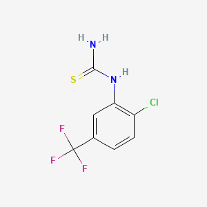 molecular formula C8H6ClF3N2S B1301184 1-(2-Chloro-5-(trifluoromethyl)phenyl)thiourea CAS No. 21714-35-2