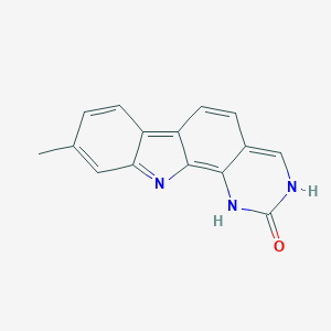 molecular formula C15H11N3O B13011922 9-Methyl-1H-pyrimido[4,5-a]carbazol-2(11H)-one 