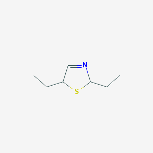 molecular formula C7H13NS B013012 2,5-Diethyl-3-thiazoline CAS No. 108284-83-9