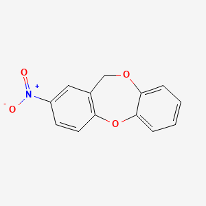 molecular formula C13H9NO4 B1301204 2-nitro-11H-dibenzo[b,e][1,4]dioxepine CAS No. 102492-62-6