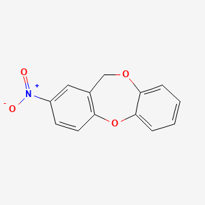 B1301204 2-nitro-11H-dibenzo[b,e][1,4]dioxepine CAS No. 102492-62-6