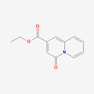 molecular formula C12H11NO3 B13012058 Ethyl 4-oxo-4H-quinolizine-2-carboxylate 