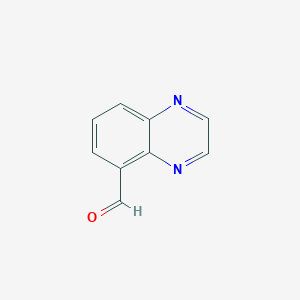 molecular formula C9H6N2O B130122 Quinoxaline-5-carbaldehyde CAS No. 141234-08-4