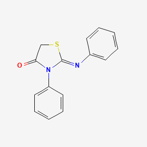 (2E)-3-phenyl-2-(phenylimino)-1,3-thiazolidin-4-one