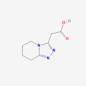 molecular formula C8H11N3O2 B13012351 2-(5,6,7,8-Tetrahydro-[1,2,4]triazolo[4,3-a]pyridin-3-yl)acetic acid 