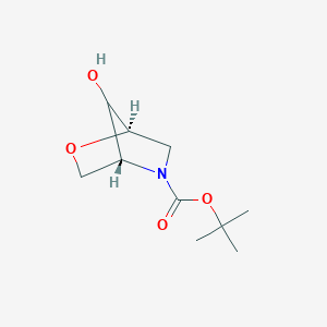 molecular formula C10H17NO4 B13012408 tert-butyl (1R,4R)-7-hydroxy-2-oxa-5-azabicyclo[2.2.1]heptane-5-carboxylate 