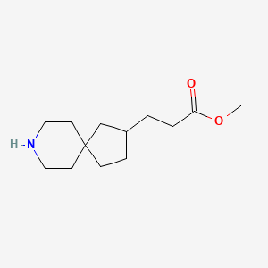 molecular formula C13H23NO2 B13012456 Methyl 3-(8-azaspiro[4.5]decan-3-yl)propanoate CAS No. 1638760-81-2
