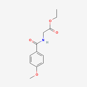molecular formula C12H15NO4 B1301256 Ethyl 2-(4-methoxybenzamido)acetate CAS No. 51220-57-6