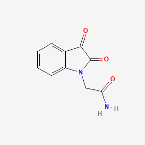 molecular formula C10H8N2O3 B1301258 2-(2,3-dioxo-2,3-dihydro-1H-indol-1-yl)acetamide CAS No. 85124-17-0