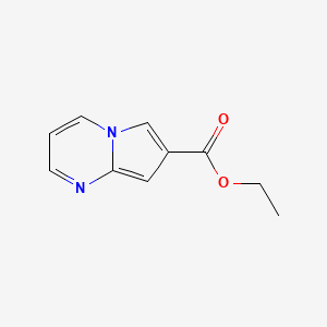 molecular formula C10H10N2O2 B13012697 Ethyl pyrrolo[1,2-a]pyrimidine-7-carboxylate 