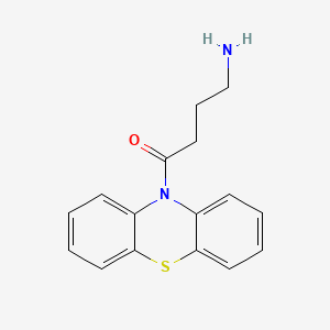 molecular formula C16H16N2OS B1301275 4-Amino-1-phenothiazin-10-yl-butan-1-one CAS No. 435342-13-5