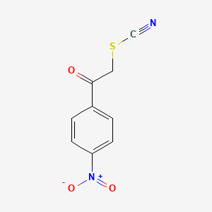 molecular formula C9H6N2O3S B1301281 4-Nitrophenacyl thiocyanate CAS No. 6097-21-8