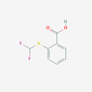 molecular formula C8H6F2O2S B1301282 2-(Difluoromethylthio)benzoic acid CAS No. 79676-56-5
