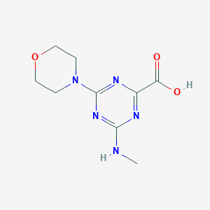 4-Methylamino-6-morpholin-4-yl-[1,3,5]triazine-2-carboxylic acid