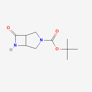 molecular formula C10H16N2O3 B13013008 Tert-butyl 7-oxo-3,6-diazabicyclo[3.2.0]heptane-3-carboxylate 