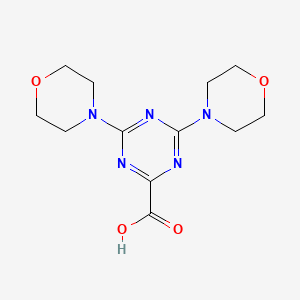 4,6-Di-morpholin-4-yl-[1,3,5]triazine-2-carboxylic acid