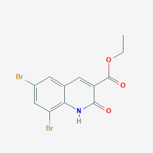 Ethyl 6,8-dibromo-2-oxo-1,2-dihydroquinoline-3-carboxylate