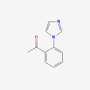 molecular formula C11H10N2O B1301323 1-[2-(1H-imidazol-1-yl)phenyl]ethanone CAS No. 20513-61-5