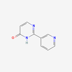 molecular formula C9H7N3O B13013331 2-pyridin-3-yl-3H-pyrimidin-4-one 