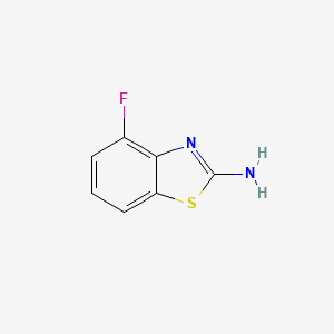 molecular formula C7H5FN2S B1301391 4-Fluorobenzo[d]thiazol-2-amine CAS No. 20358-06-9