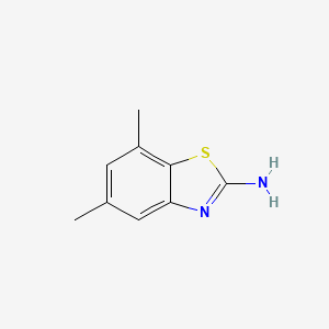 molecular formula C9H10N2S B1301392 5,7-二甲基-1,3-苯并噻唑-2-胺 CAS No. 73351-87-8