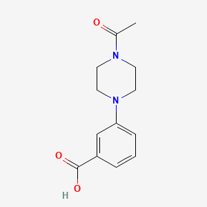 molecular formula C13H16N2O3 B1301409 3-(4-acetylpiperazin-1-yl)benzoic Acid CAS No. 896516-75-9
