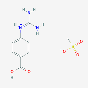 molecular formula C9H13N3O5S B130141 4-Guanidinobenzoic Acid Methanesulfonate CAS No. 148720-07-4
