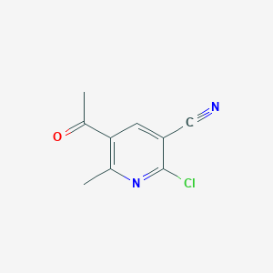 molecular formula C9H7ClN2O B1301443 5-Acetyl-2-chloro-6-methylnicotinonitrile CAS No. 121348-15-0