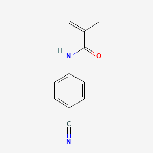 molecular formula C11H10N2O B1301453 N-(4-cyanophenyl)-2-methylprop-2-enamide CAS No. 90617-02-0