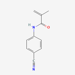 molecular formula C11H10N2O B1301453 2-Propenamide, N-(4-cyanophenyl)-2-methyl- CAS No. 90617-02-0