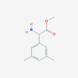 molecular formula C11H15NO2 B13014618 Methyl 2-amino-2-(3,5-dimethylphenyl)acetate 