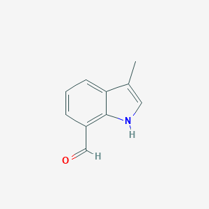 molecular formula C10H9NO B130149 3-Methyl-1H-indole-7-carbaldehyde CAS No. 140640-09-1