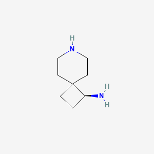 molecular formula C8H16N2 B13014937 (S)-7-Azaspiro[3.5]nonan-1-amine 